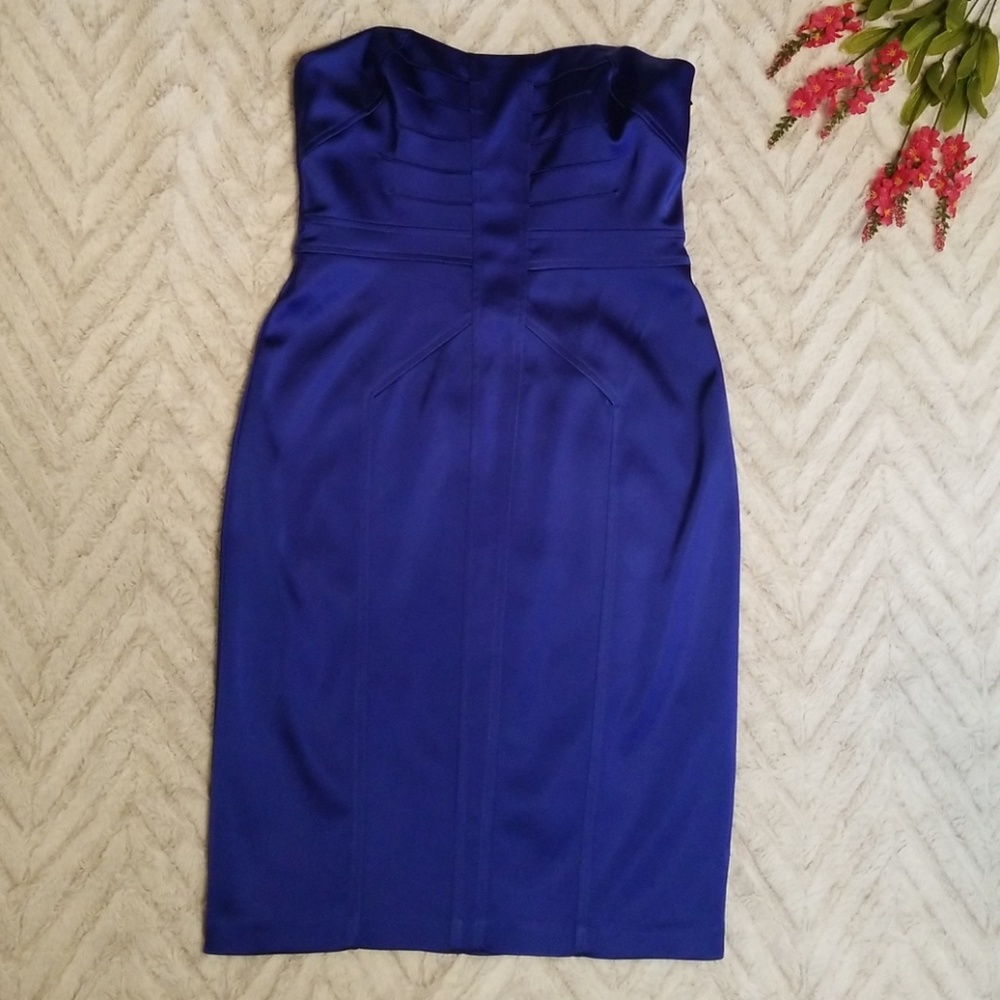 New David Meister Strapless Corset Dress